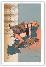 Affiche serigraphie hermann - bd,