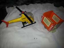 Vintage PLAYMOBILE  Playmobil helicoptere roulotte de chantier Hubschrauberanhän