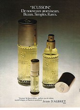 PUBLICITE  1972   JEAN D'ALBRET  parfum  ECUSSON