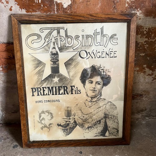 Affiche publicitaire absinthe - publicitaire,