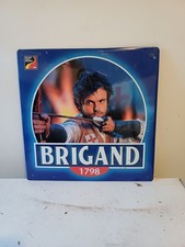 Plaque Publicitaire en Tole Biére Belge Brigand 1798