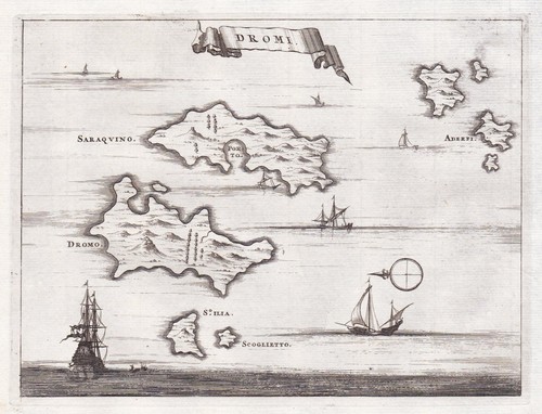 Carte île sarakino platy - de, l'île