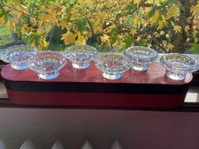 6 petit bougeoirs cristal le verre francais