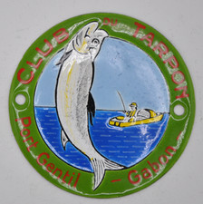 Pêche  - PORT GENTIL Gabon club du TARPON Circa 1950-1960 fab. Mourgeon d=61mm