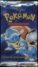 1999 Pokemon SPANISH 1st Edition Base Set Blastoise Booster Pack OPENED EMPTY