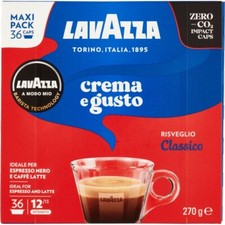 36/54/ 108/216/360/720 Capsules Café Lavazza A Modo Mio Crème Et Goût