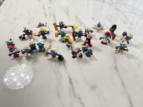 Lot figurines schtroumpfs - lot,
