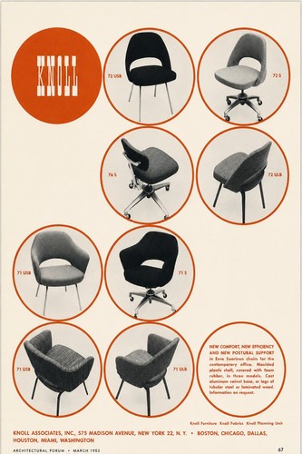 Vintage 1953 knoll furniture - vintage,