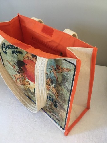Sac toile imprimé brodé - toile, et