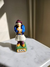 QUIMPER HENRIOT - STATUETTE  Faïence "TINÏK" ancienne  - joueur bombarde 10,5 cm