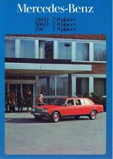 Brochure Mercedes 240D/ 300D/ 250  Longue / Lang W123 11/1977 France