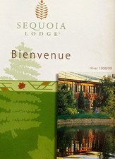 Disneyland Paris -Brochure bienvenue au Sequoia Lodge- Hiver 1998/99 RARE!