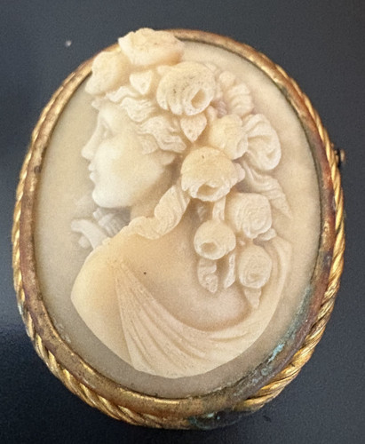 Bijou ancien broche camée - camée, en
