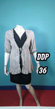 Ddp Taille 36 Superbe gilet gris femme en viscose