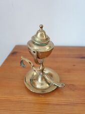 Ancienne lampe à huile de bateau en laiton murale ou à poser 10x19 cm