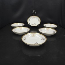 Bernardaud, Petites Assiettes À Pain, Collection Pastorale En Grisaille Limoges