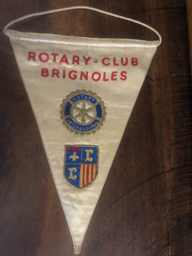 Ancien fanion rotary club - rotary,