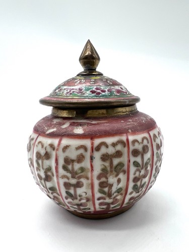 Pot couvert ancien - , céramique