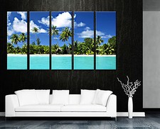HAWAII Seascape/Palm Trees