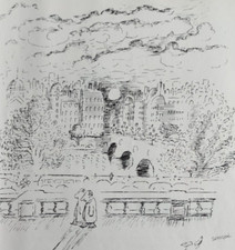 Publicité de presse : Dessin de SEMPE pour  MERIEUX Produit BEBE PEAUDOUCE  1982