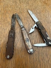 lot 3 Couteau font un Begon ancien manche bois