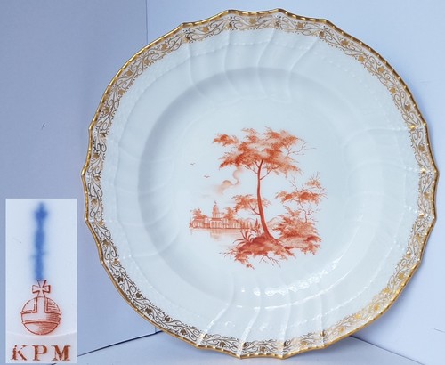 Kpm porcelaine assiette vue - porcelaine,