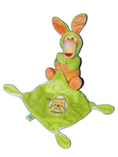 Doudou tigrou lapin mouchoir - tigrou,