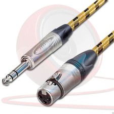 Femelle XLR à ¼ Trs Jack