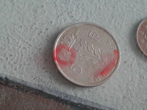Francs fauté frappe - fauté,, faible