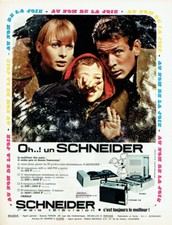 publicité Advertising 0321 1964  Schneider  transistor éléctrophone tv  FM