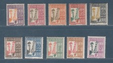 GUADELOUPE TAXE N° 28 à 37