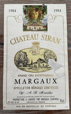 Étiquette Château Siran 1984