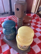 Service à moutardiers vintage