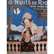 THOMPSON Fisher O Nuits de Rio Piano Chant 1928