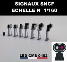 CARRE VIOLET SOL 2 SIGNAUX SNCF FEUX DE SIGNALISATION N 1/160 LED PROMOTION