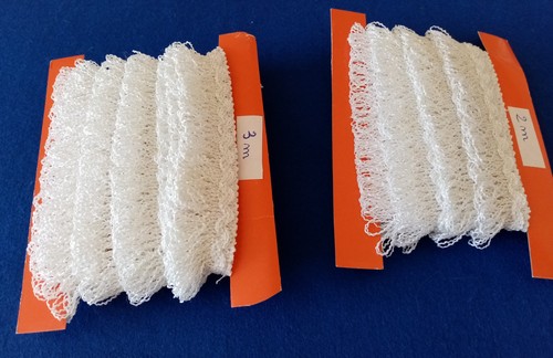 Galon vintage blanc - blanc, franges