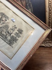 Cadre Bois Doré & Feuille D'Or XIX EME Frame & Baguette N2