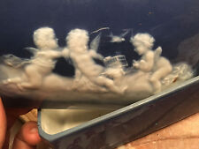 THARAUD Limoges Amours Anges Cupidon Boîte Coffret Porcelaine Ancien