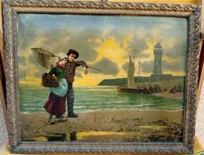 ANCIEN TABLEAU CHROMO MARINE