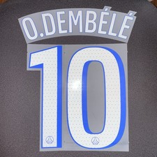 Flocage DEMBELE PARIS PSG 2025 2026 Third UCL - Nameset Patch