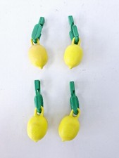 Lot de 4 Anciens Poids De Nappe Lestés Forme Citron Made In Germany