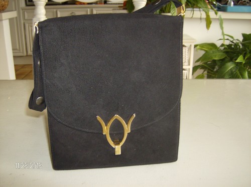 Pochette soiree daim - soiree, noir