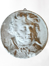 Rare médaillon XIXe plâtre