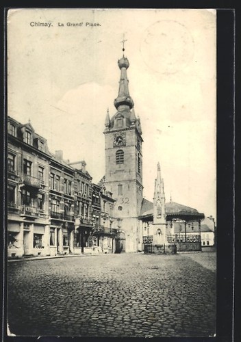 Cpa chimay grand place - cpa,
