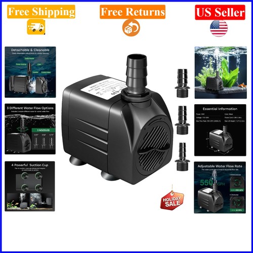 550gph submersible fountain - 550gph,