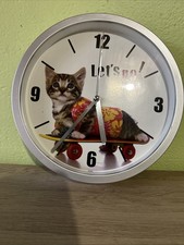 Pendule Horloge Chat Chaton Skateboard Mignon Et Kitsch 