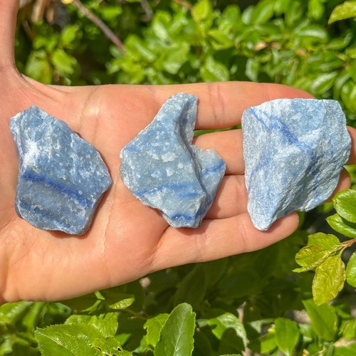 Cristal quartz bleu - bleu, brut
