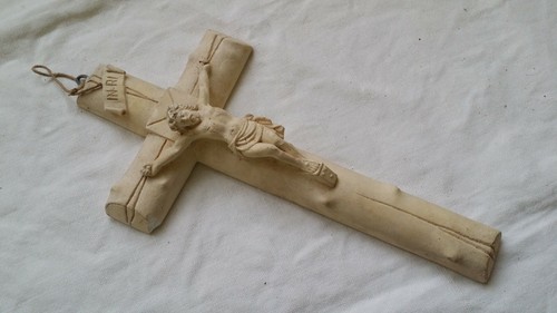 Crucifix croix plâtre - crucifix,