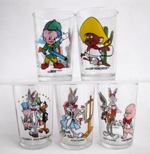 Warner Bros 1984 - BUGS BUNNY COCHONNET ELMER SPEEDY GONZALES Verre à Moutarde