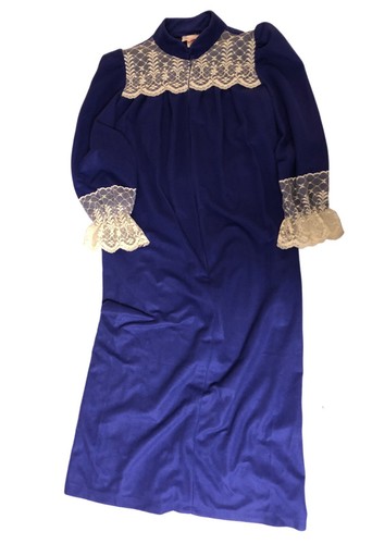 Vtg 1970s housecoat - sz, m